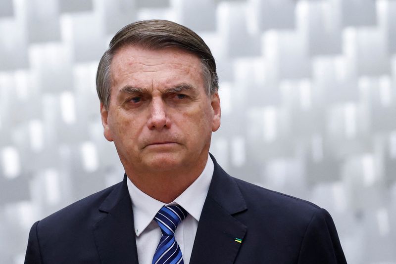 FOTO DE ARCHIVO. Jair Bolsonaro asiste a una ceremonia de toma de posesión de nuevos jueces del Supremo Tribunal Federal de Brasil en Brasilia, Brasil. 6 de diciembre de 2022. REUTERS/Adriano Machado