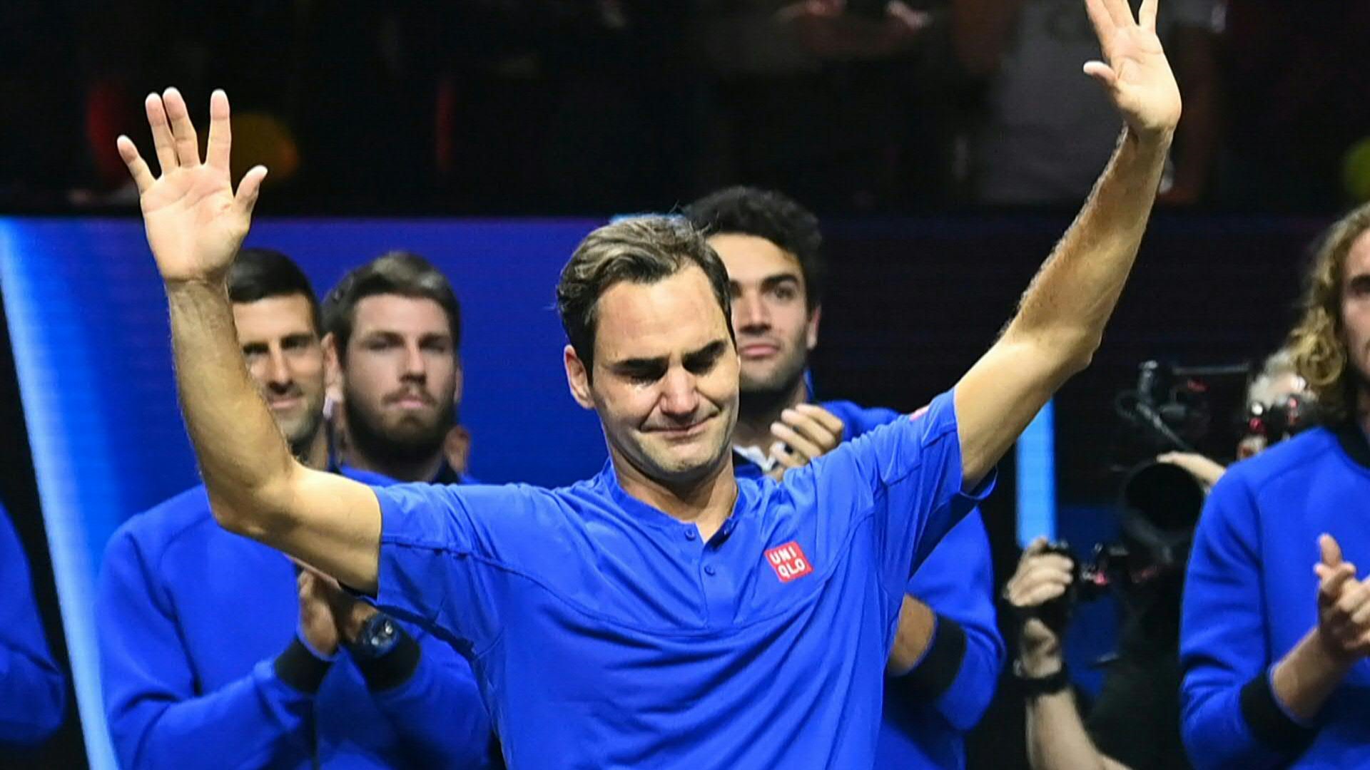 Emotional goodbye for Roger Federer