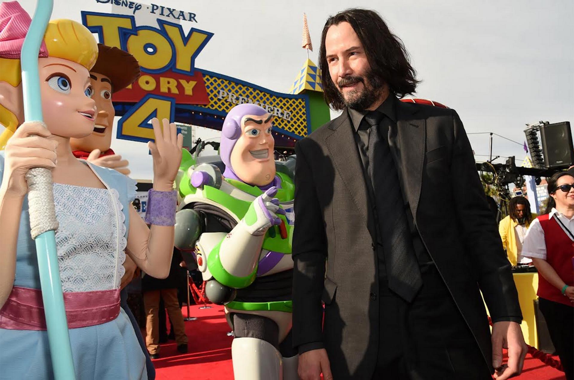 Keanu Reeves, figura de "Toy Story 4" (Foto: AP)