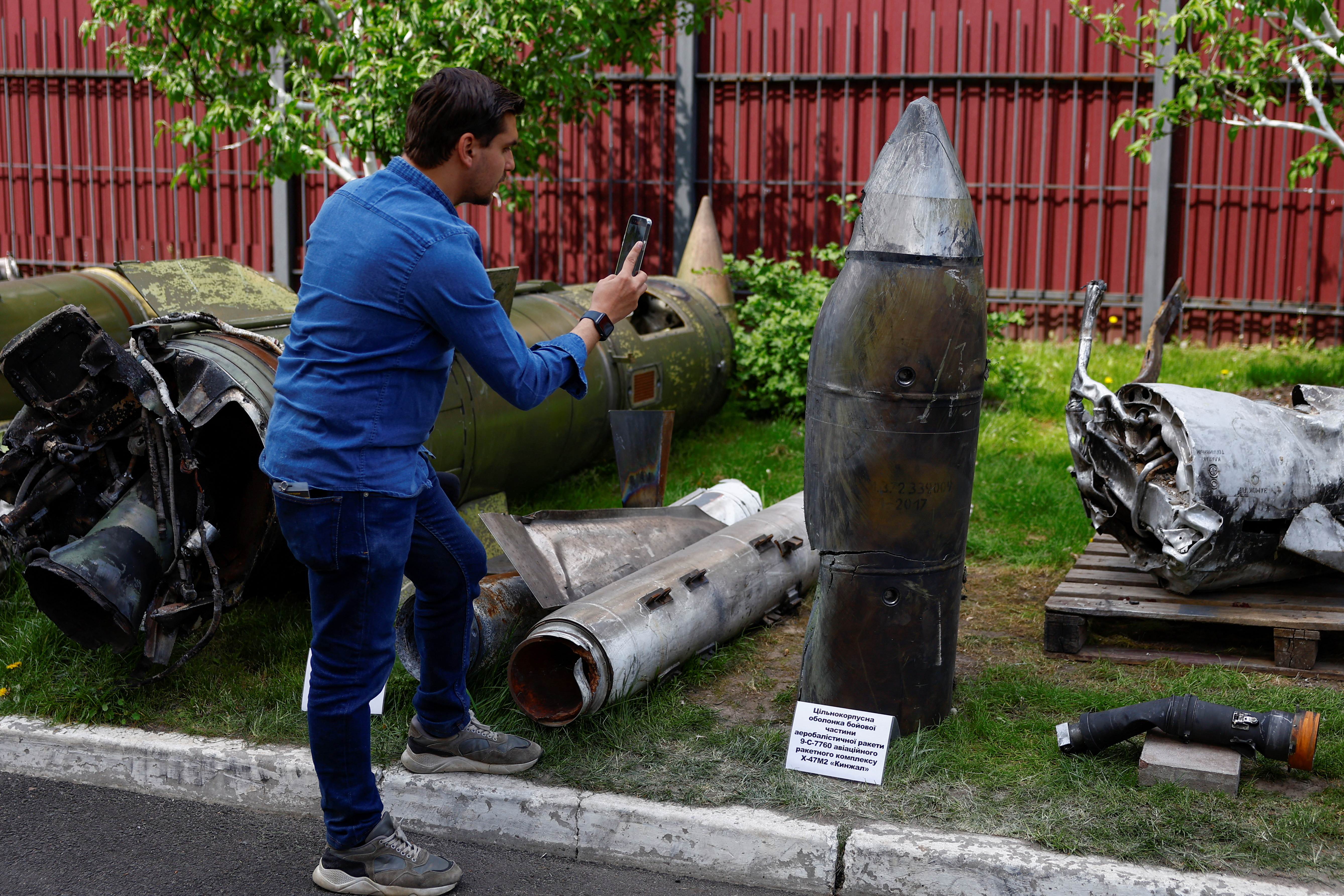 Restos de un misil derribado por Ucrania (Reuters)