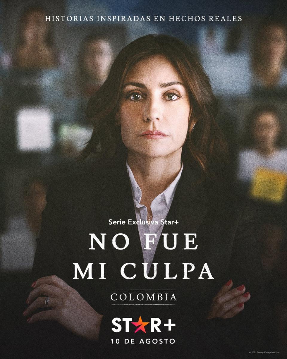 Póster oficial de "No fue mi culpa: Colombia". Protagonizada por Marcela Mar como Angela Iregui. (Star Plus)