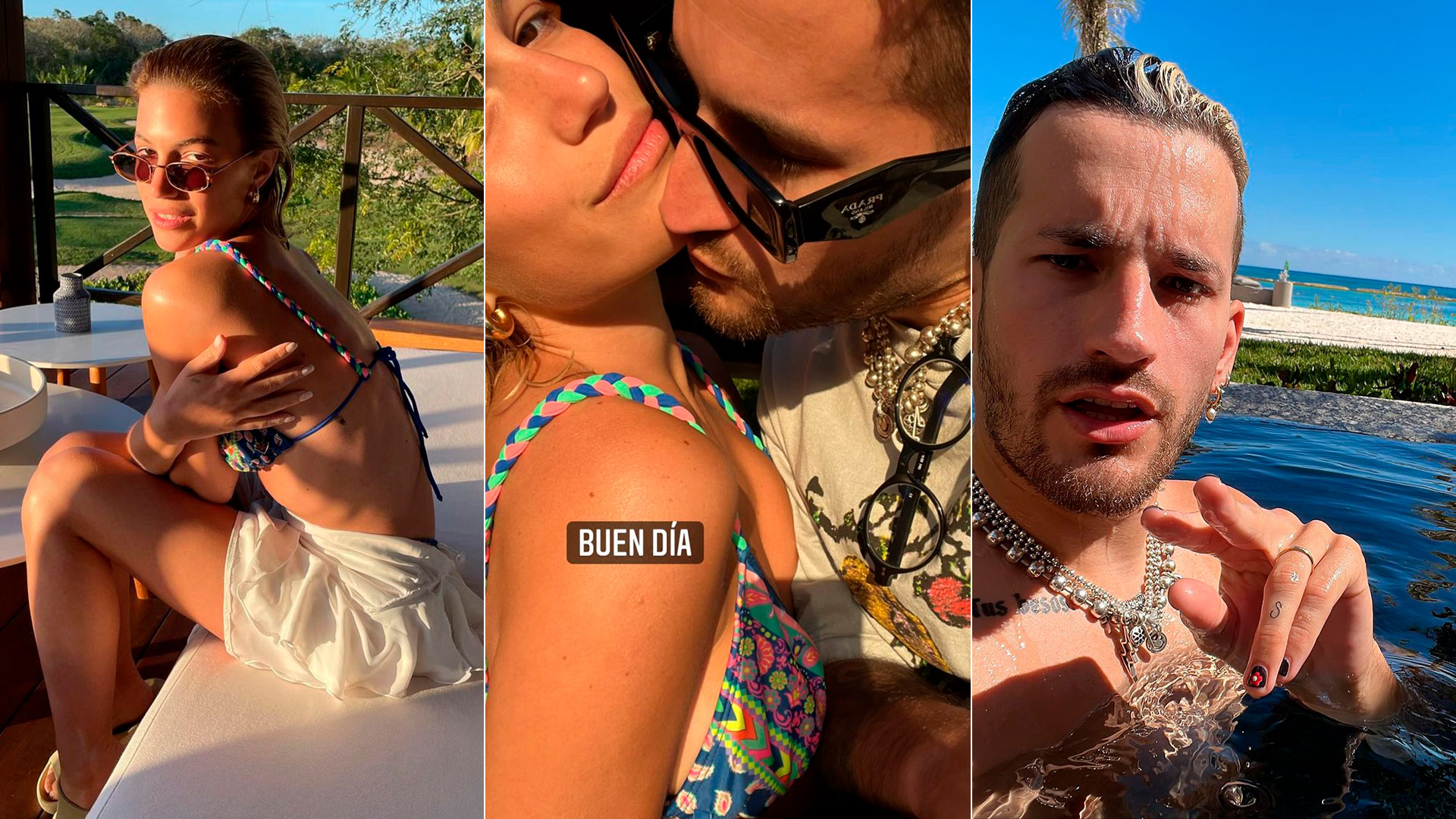 Playa, música y baile: las fotos de la romántica luna de miel de Stefi Roitman y Ricky Montaner