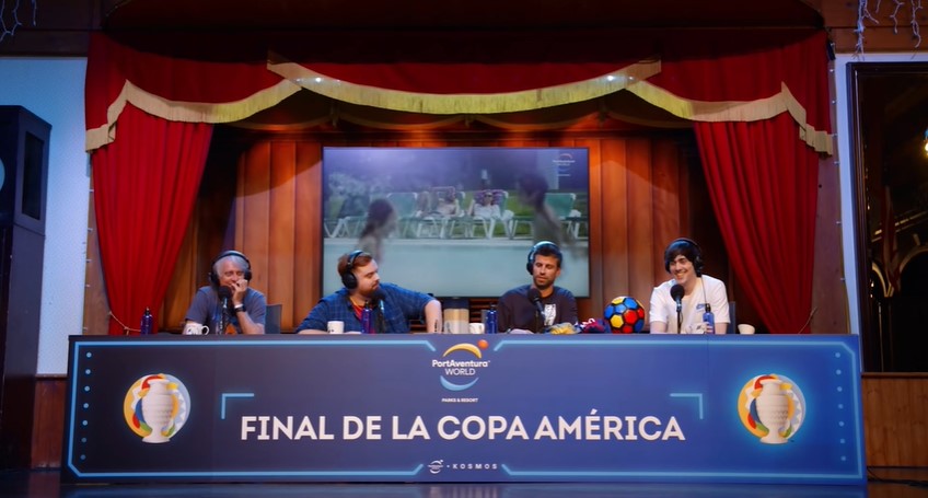 Ibai transmitió y narró la final de la Copa América entre Argentina y Brasil por Twitch para España. (Captura)