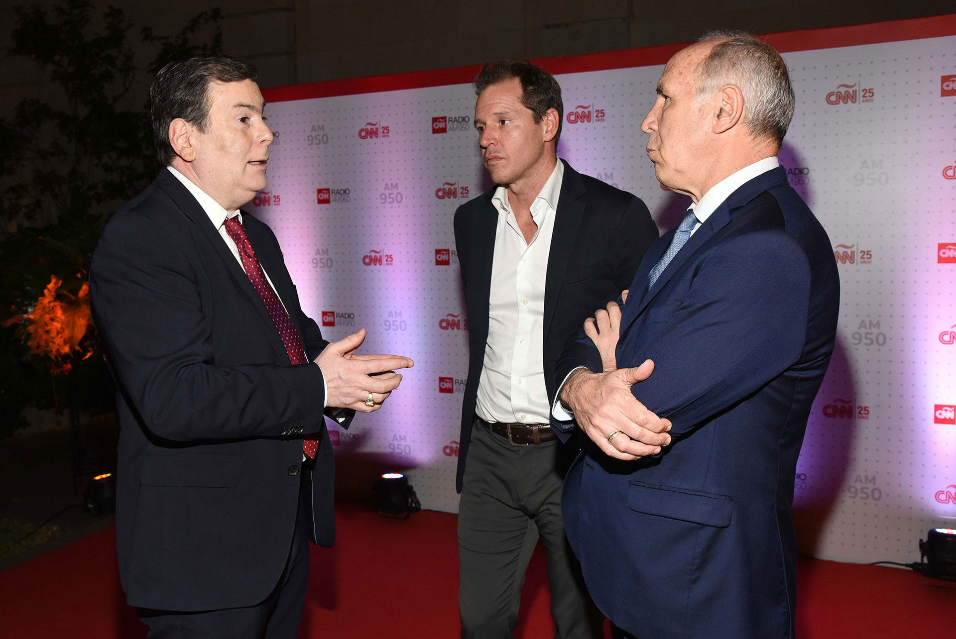 El gobernador de Santiago del Estero, Gerardo Zamora, junto a Jorge Brito y Ricardo Lorenzetti 