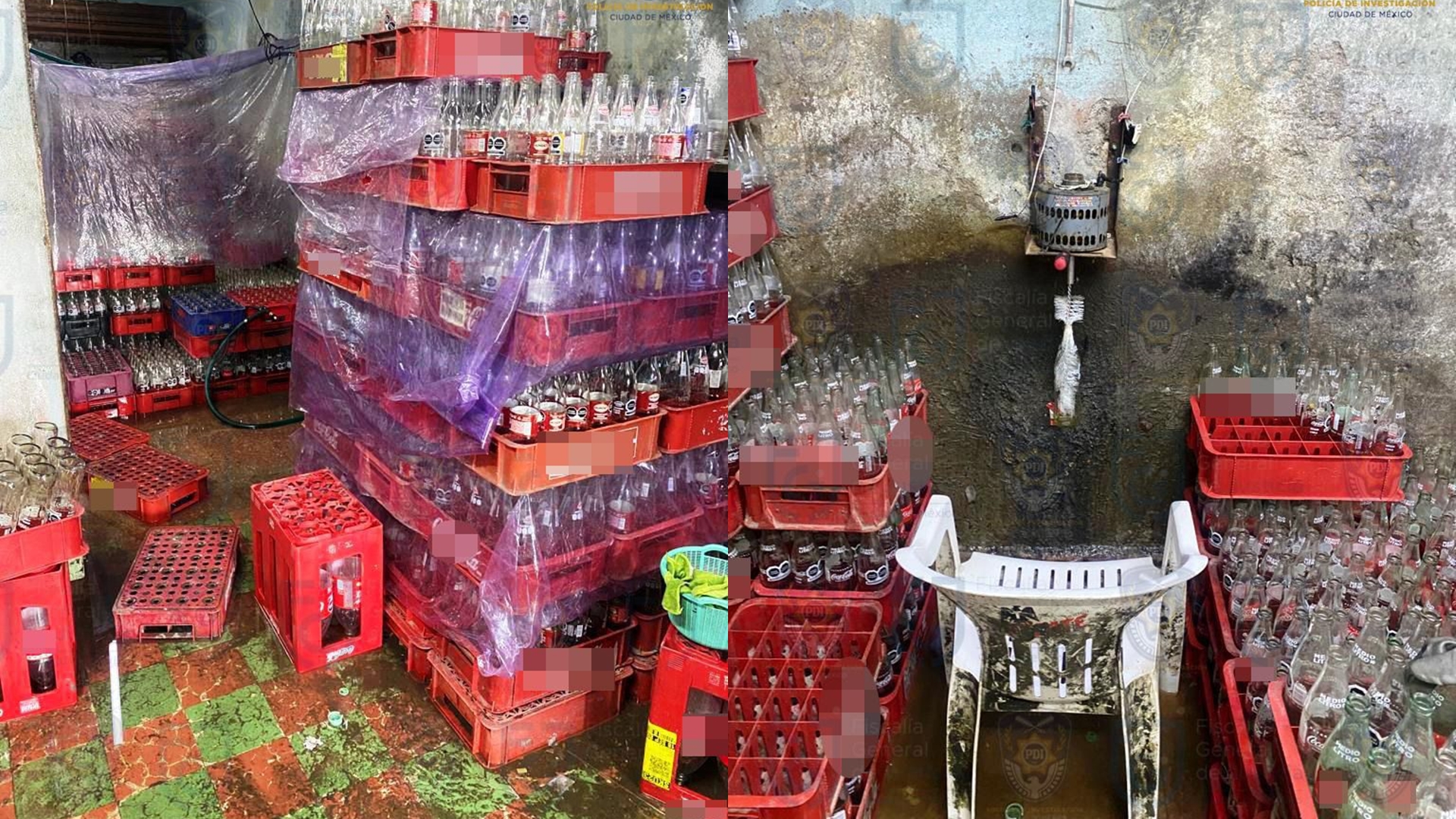 Vincularon a proceso 10 detenidos por fabricar Coca-Cola “pirata” en Los Reyes la Paz