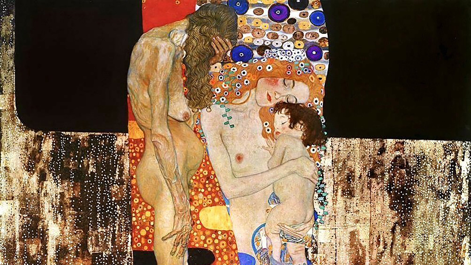 Detalle de "Las tres edades de la mujer" (1910) de Gustav Klimt