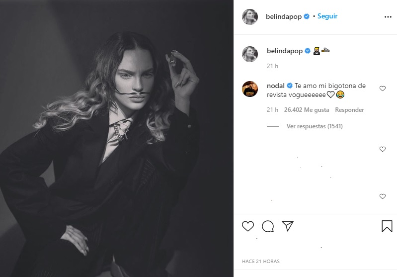 La fría respuesta de Belinda a un mensaje de amor de Christian Nodal -  Infobae