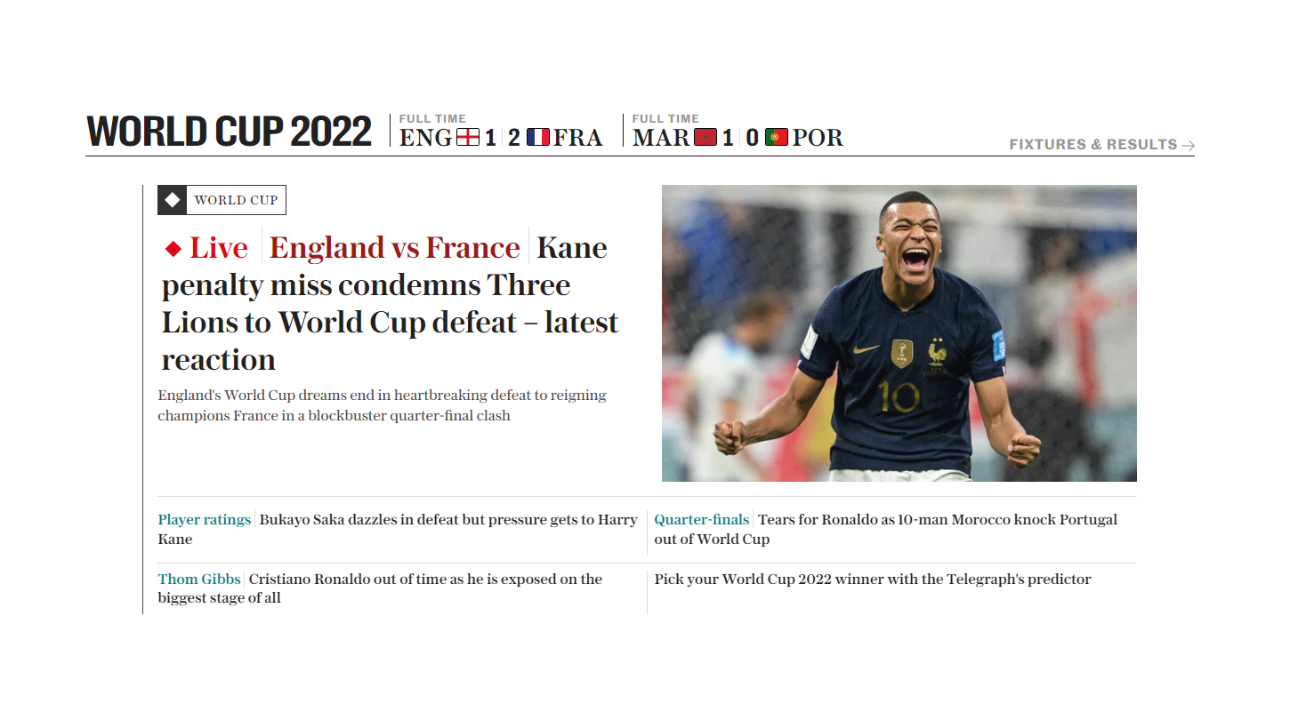 "Un penal fallado de Harry Kane condena a Los Tres Leones en la Copa del Mundo"