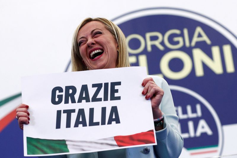 La líder de Hermanos de Italia, Giorgia Meloni (REUTERS/Guglielmo Mangiapane)