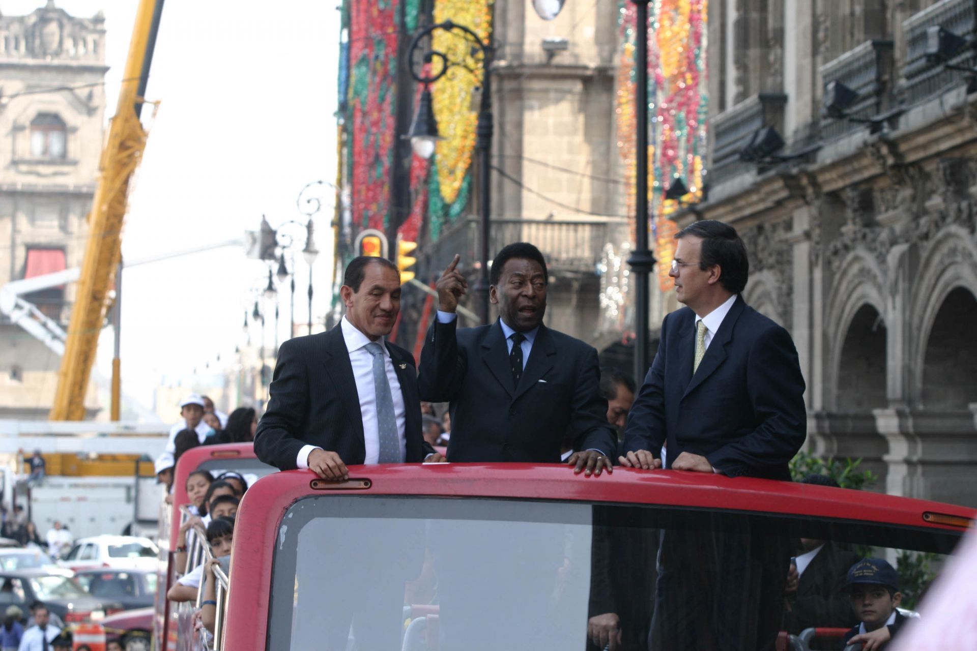 Pelé viaggia con CDMX Turibús nel novembre 2007. (CUARTOSCURO)