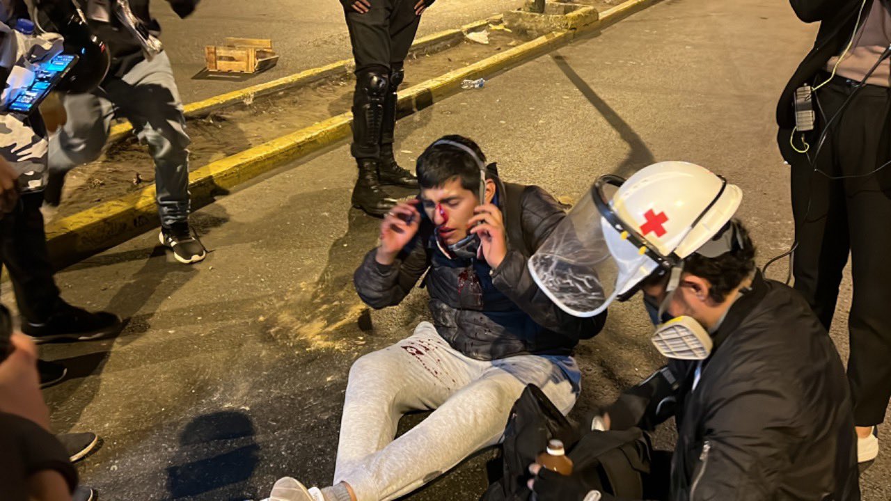 Periodistas vapuleados durante el primer día de reanudación de protestas en el Perú (Asociación Nacional de Periodistas del Perú)