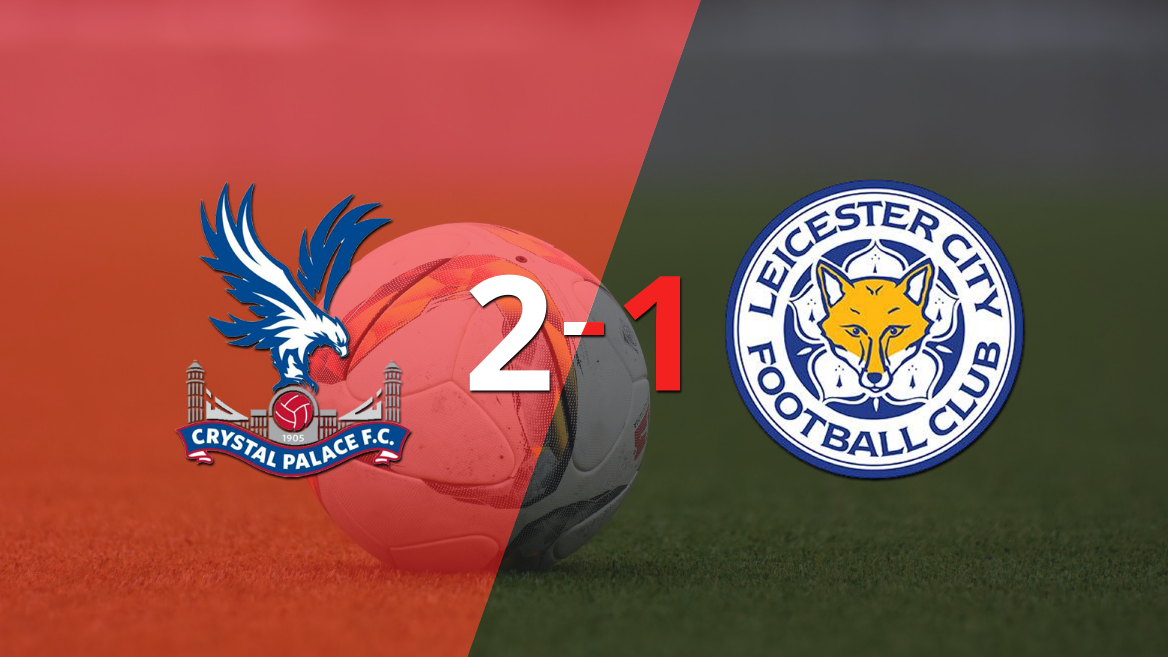 Crystal Palace logró una victoria de local por 2 a 1 frente a Leicester City