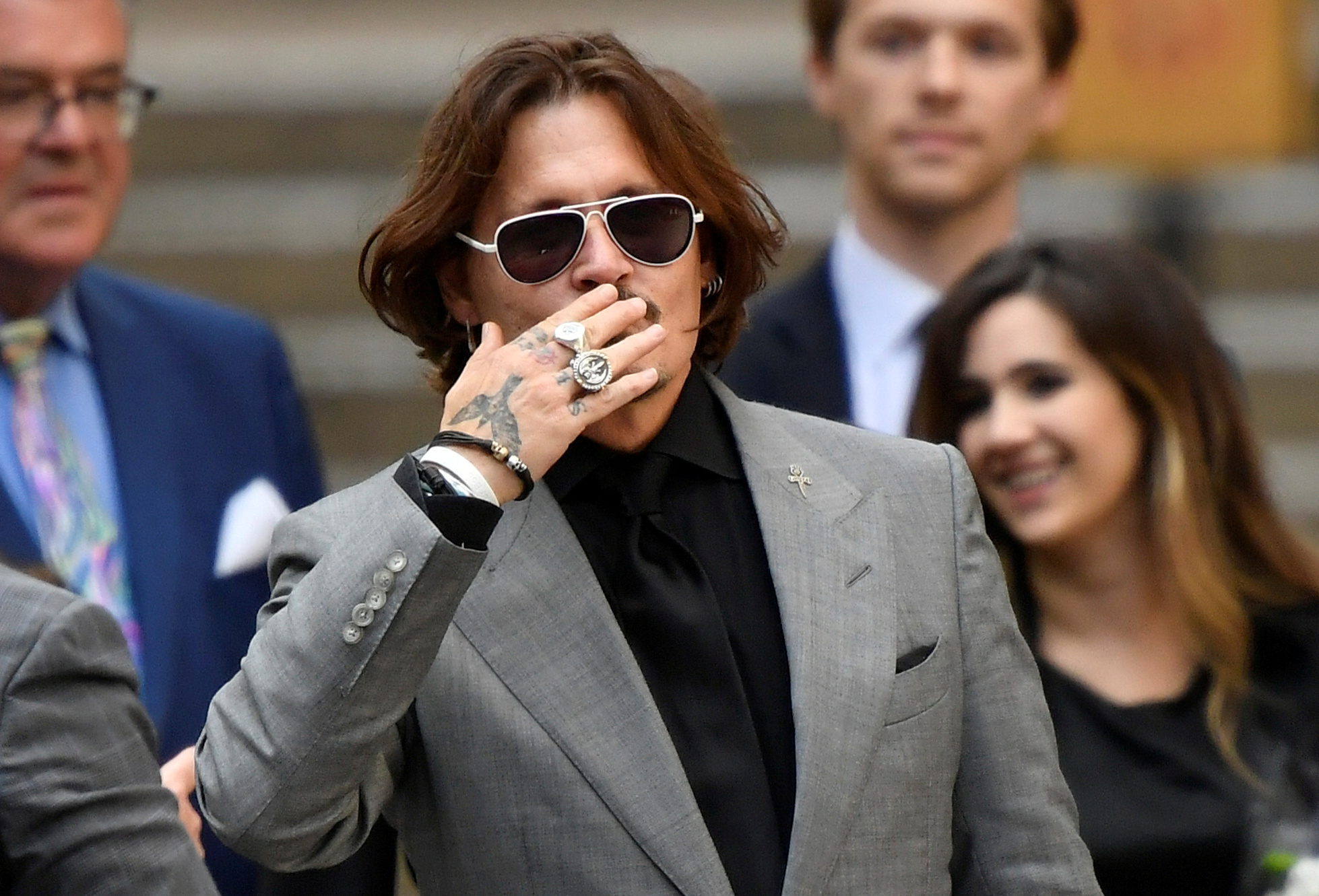 Johnny Depp al salir de la corte en julio (Reuters/ Toby Melville/ archivo)