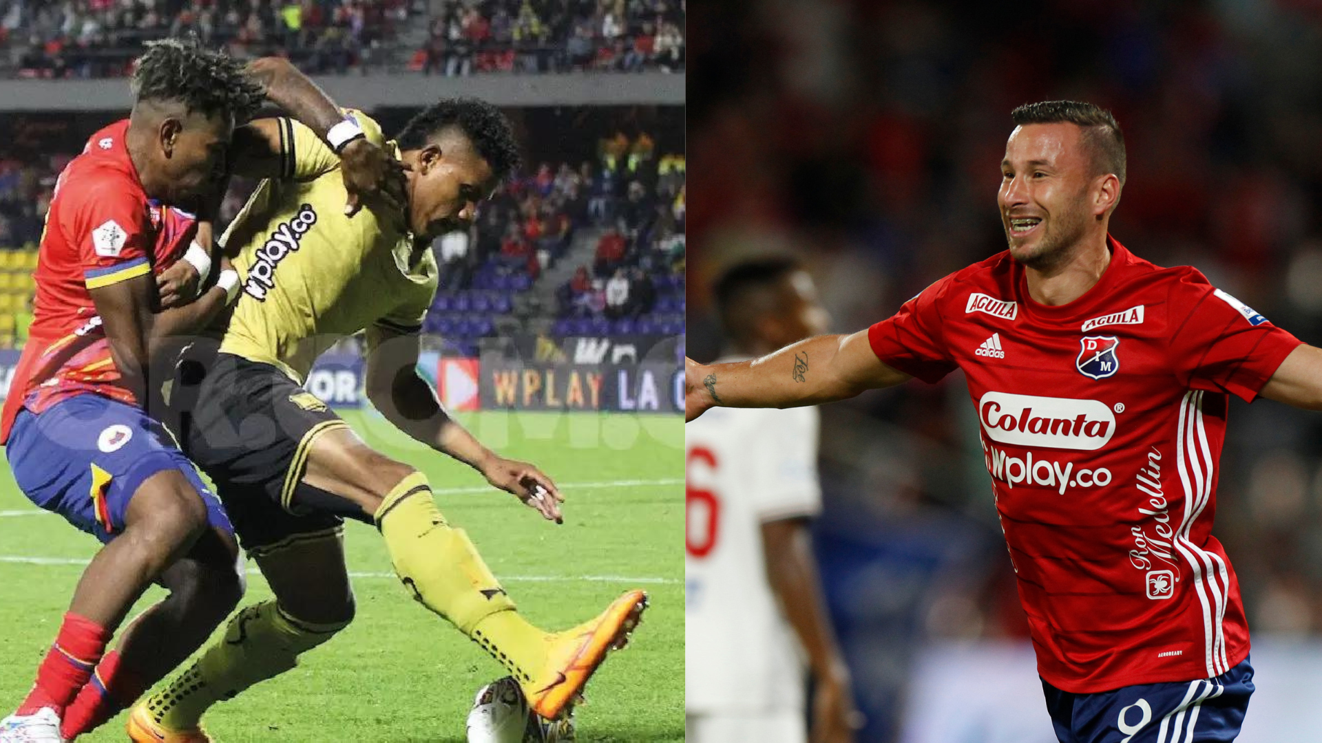 Águilas Doradas y Deportivo Independiente Medellín se jugarán la clasificación a la final de la Liga BetPlay en la última jornada de los cuadrangulares semifinales. Imagen: Dimayor.