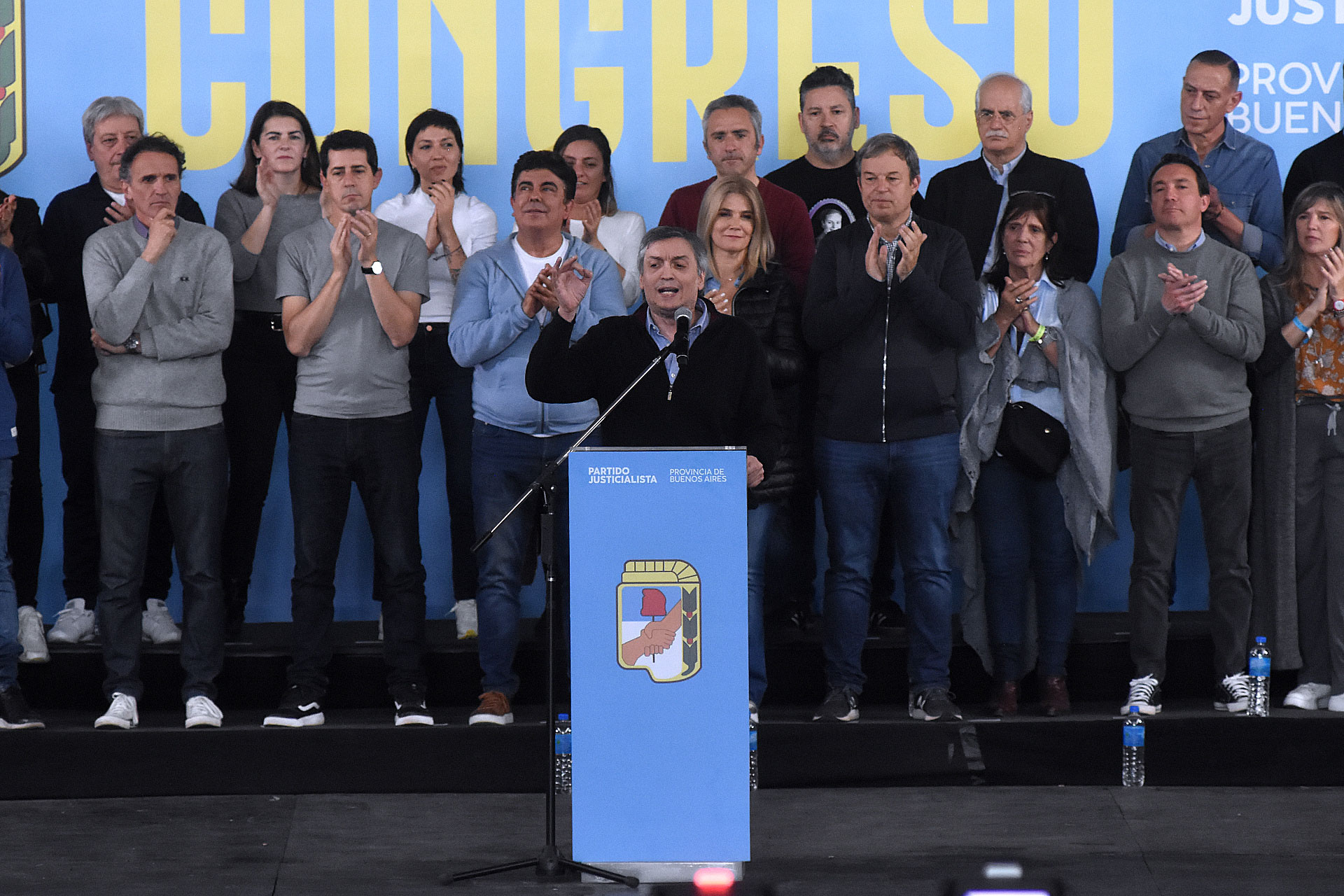 Máximo Kirchner, Congreso del PJ bonaerense (Nicolas Stulberg)