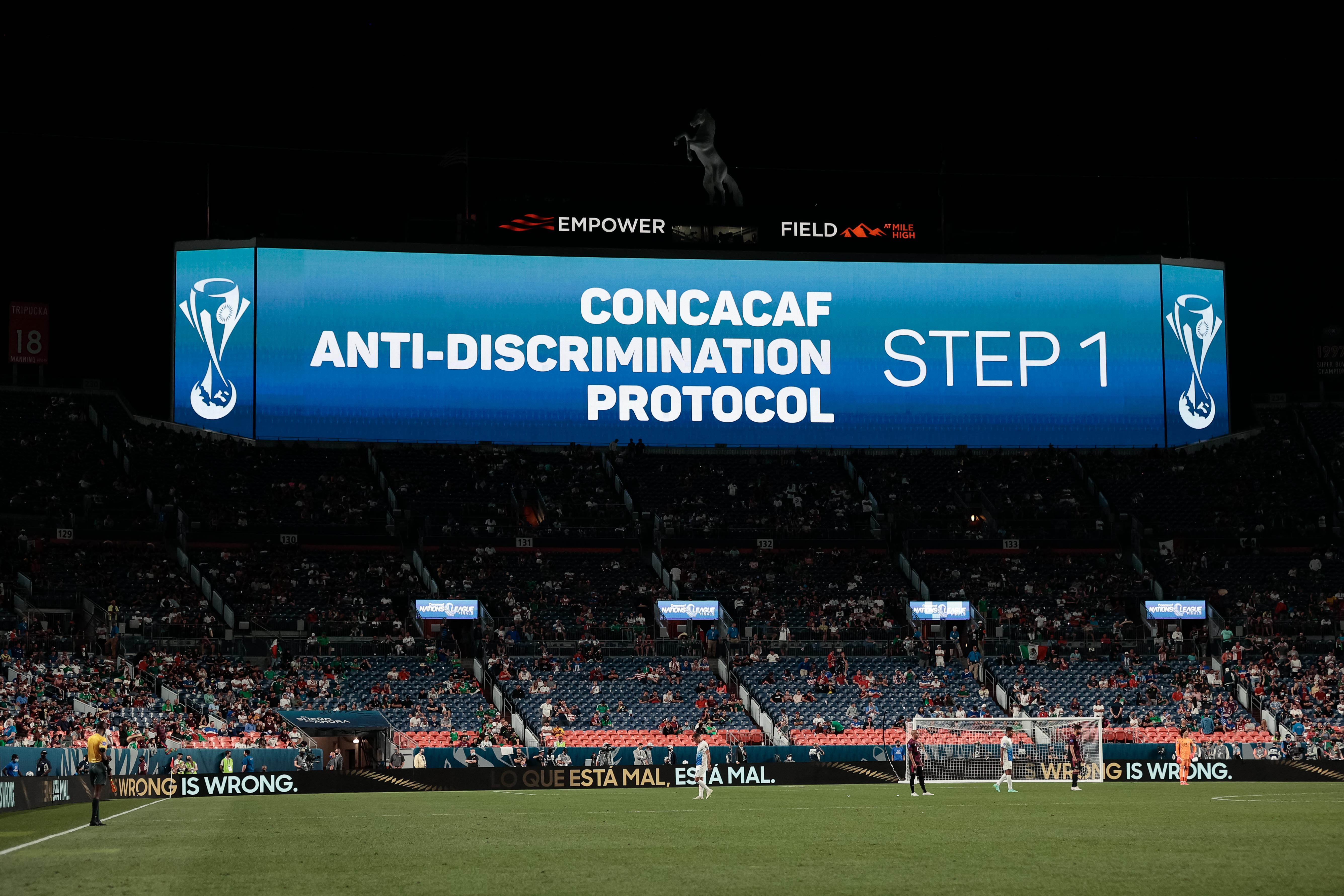 El protocolo de la FIFA para la no discriminación comenzará con una llamada de atención usando el sonido local del estadio (Foto: Isaiah J. Downing-USA TODAY Sports)