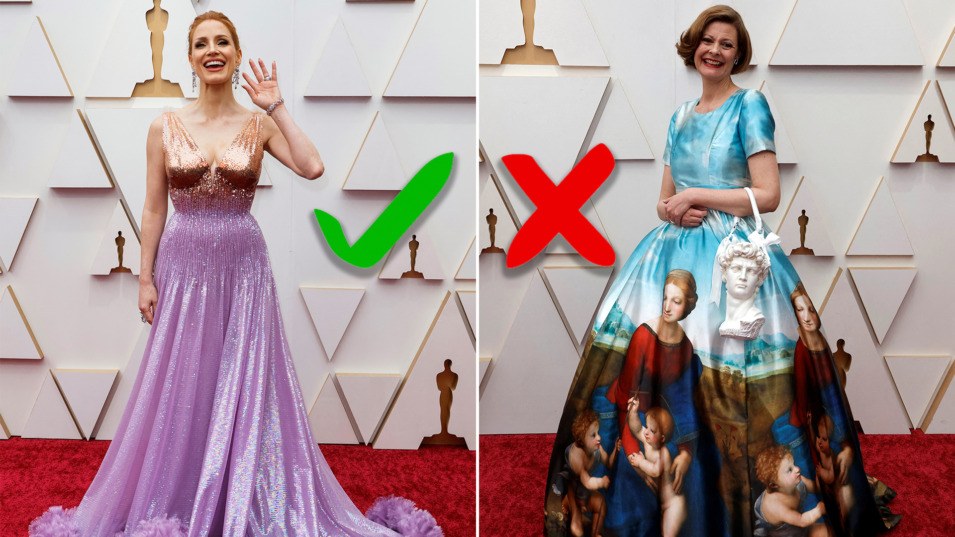 Los mejores y los peores vestidos de los premios Oscar 2022
