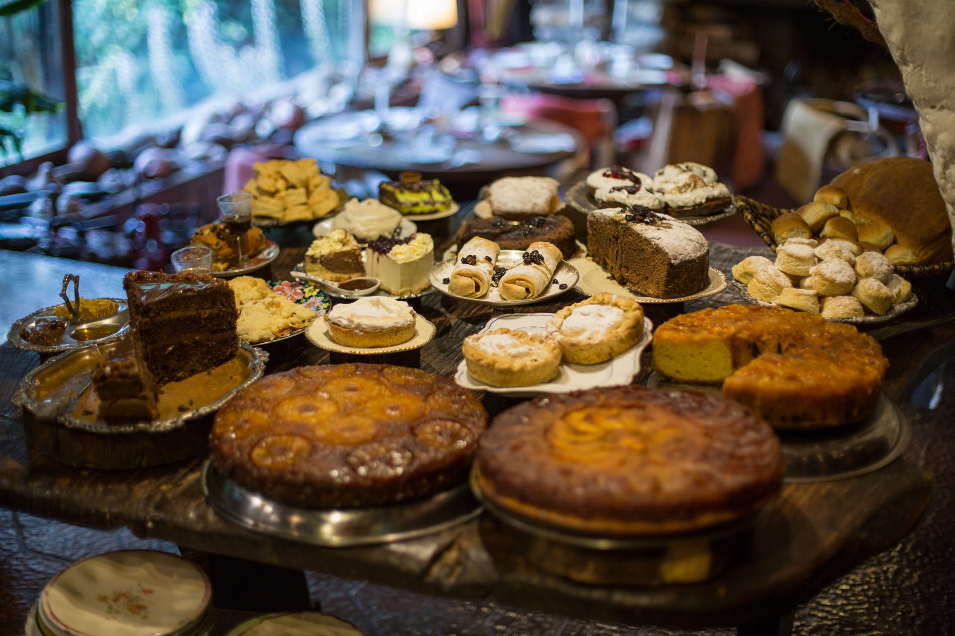 Tortas, budines, scons, la pastelería es casera