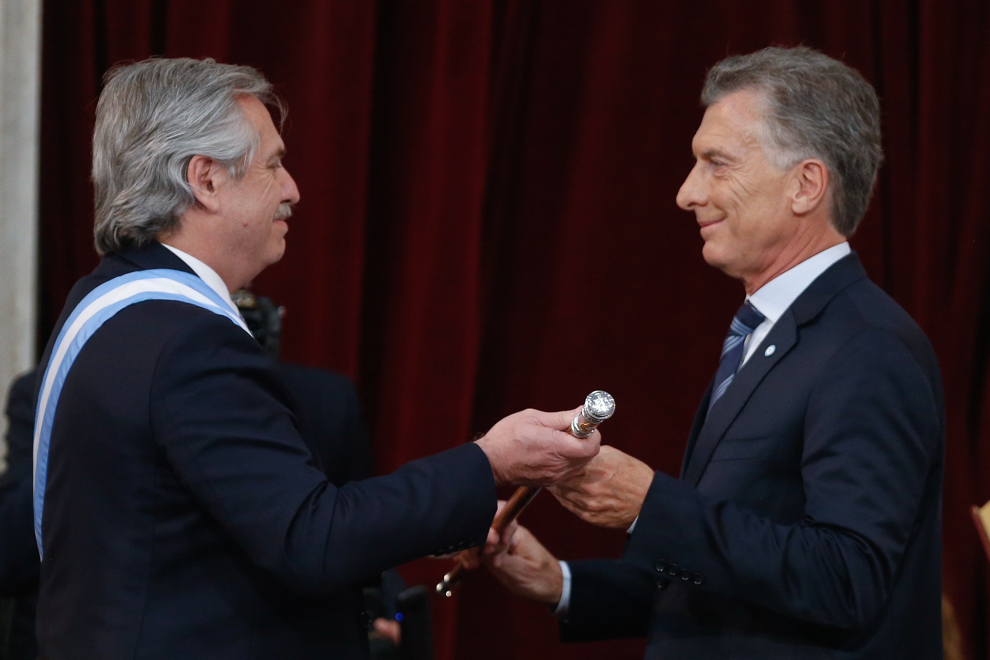 El traspaso de mando entre Mauricio Macri y Alberto Fernández
