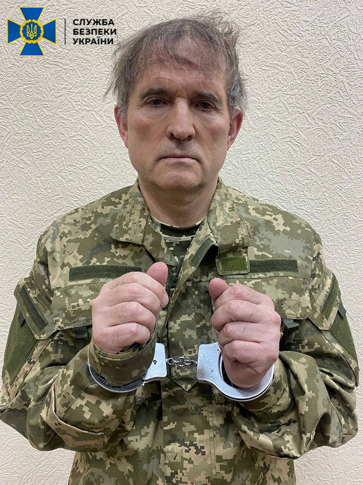 Viktor Medvedchuk, diputado ucraniano separatista y prorruso que se encuentra detenido 
