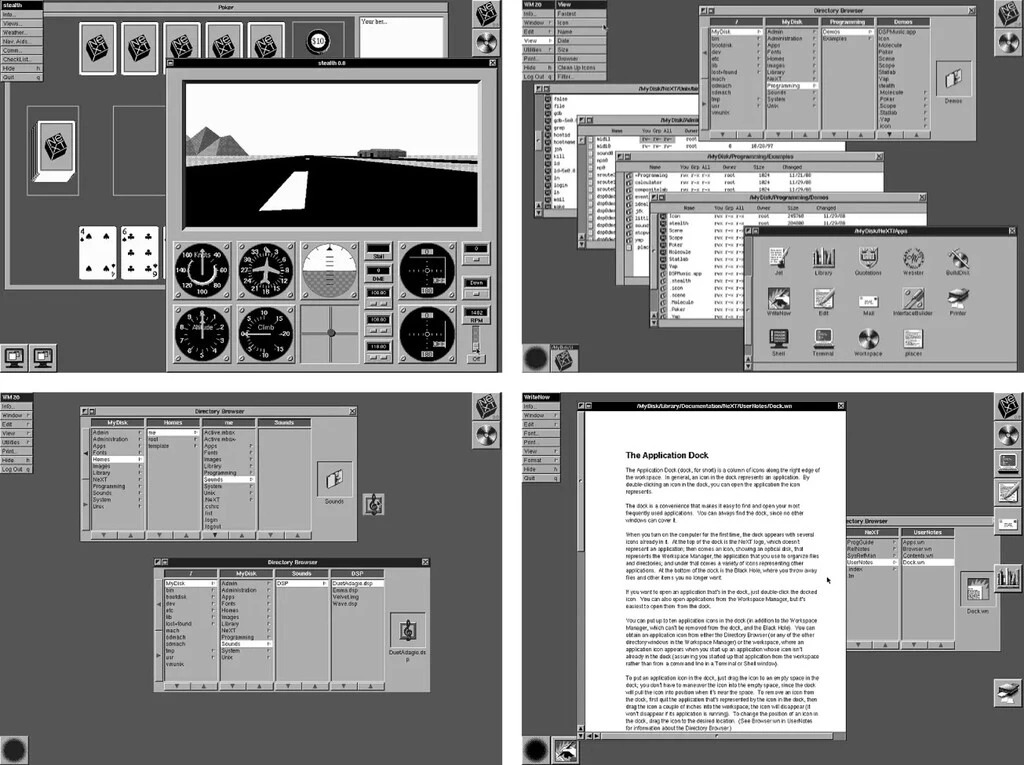 Steve Jobs fundó NeXT y sus dispositivos contaban con el sistema operativo NeXTSTEP para competir con otras compañías como IBM, Microsoft y Apple. (Applesfera)