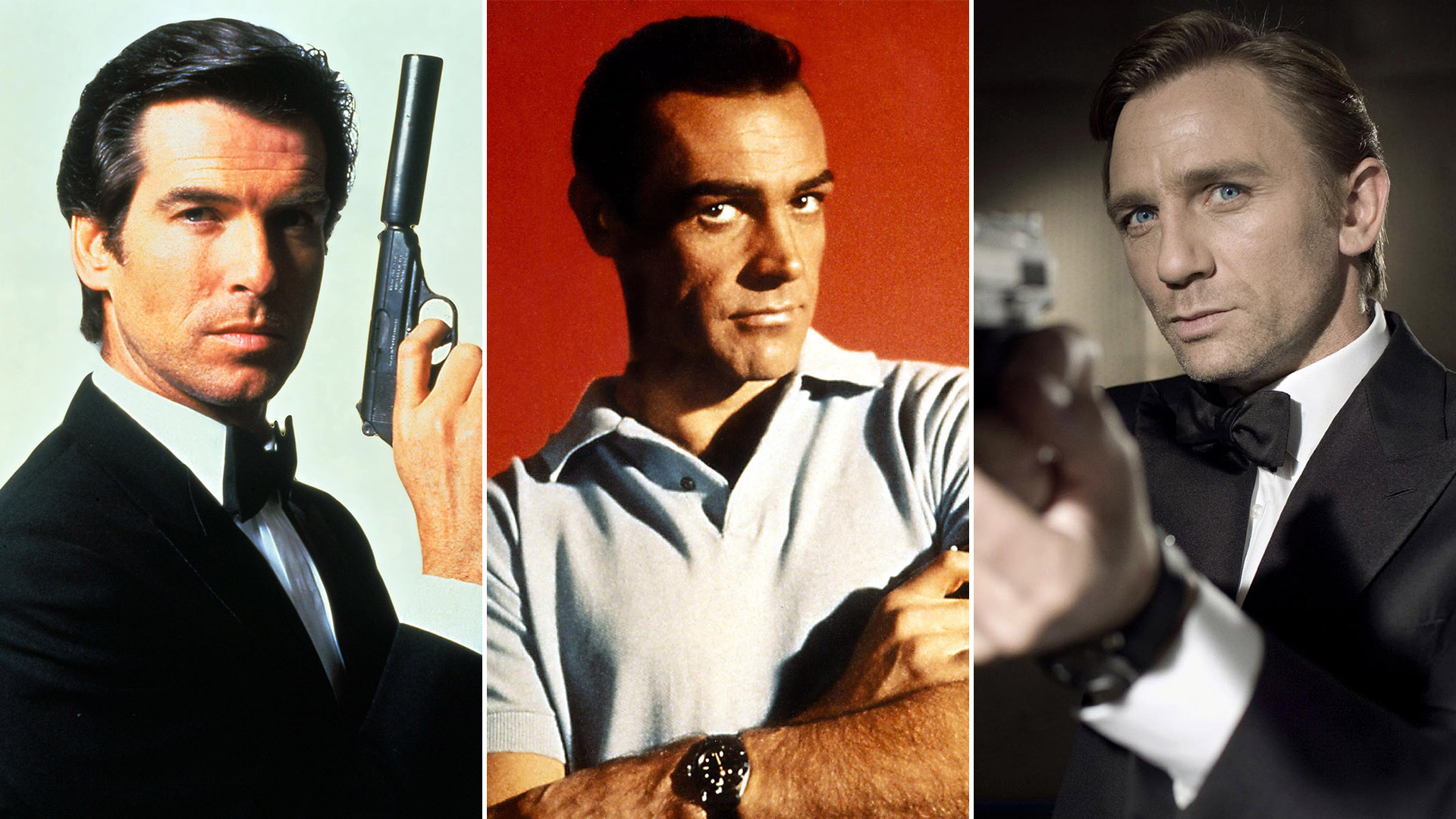 Los tres mejores James Bond según varios críticos: Brosnan, Connery y Craig