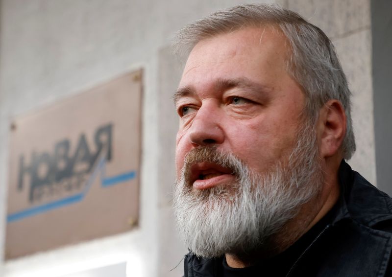 El editor jefe del diario Novaya Gazeta, Dmitry Muratov (
REUTERS/Maxim Shemetov)
