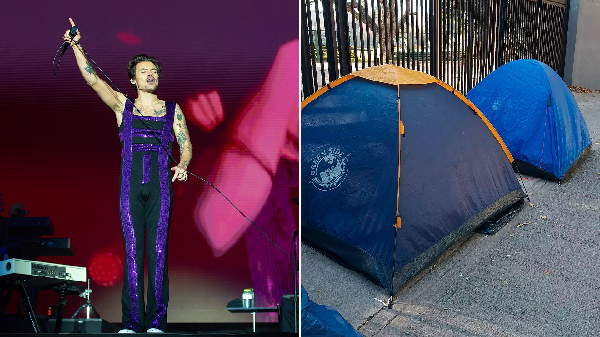 A más de 150 días del recital de Harry Styles, un grupo de fans acampa en River: quieren ver de cerca a su ídolo