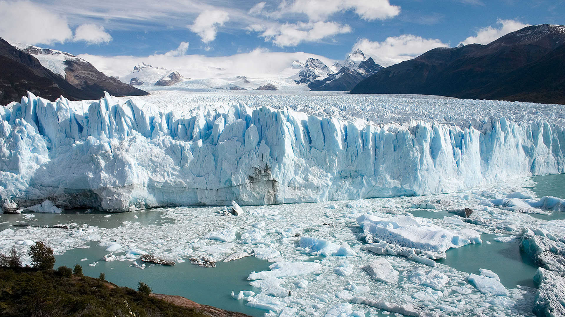 Una postal del glaciar Perito Moreno