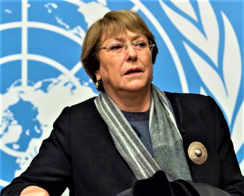 Michelle Verónica Bachelet Jeria asumió el cardo de Alta Comisionada de los Derechos Humanos, después de su mandato. 