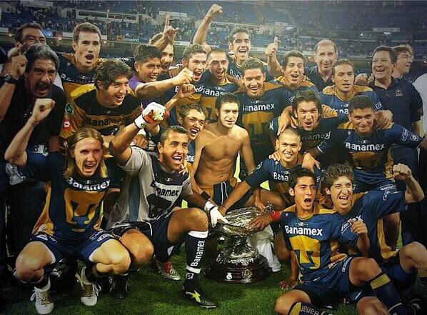 Los Pumas vencieron al Real Madrid en 2004 y se adjudicaron el trofeo de la Copa Santiago Bernabéu (Foto: Twitter/@Barullismo)
