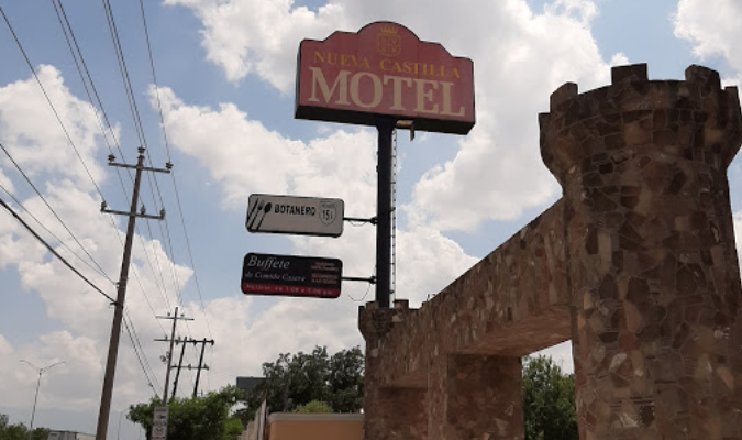El motel Nueva Castilla donde fue encontrada sin vida la joven Debanhi Escobar, de 18 años.