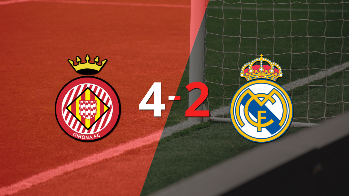 Girona se impuso de local por 4 a 2 ante Real Madrid