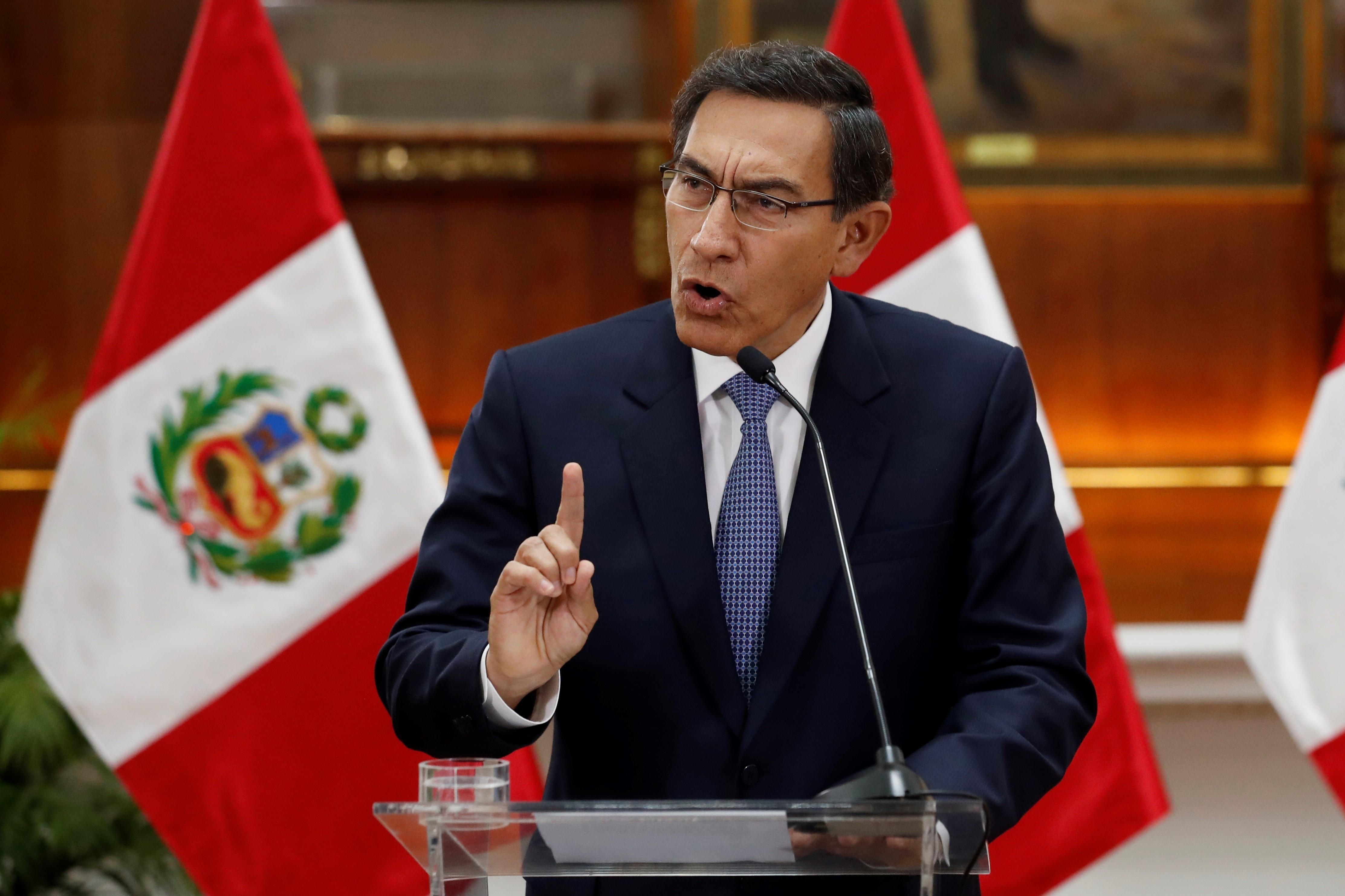 El presidente de Perú, Martín Vizcarra (EFE/Paolo Aguilar/Archivo)
