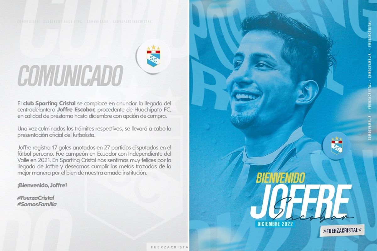 Joffre Escobar El Nuevo Delantero De Sporting Cristal Los Goles Y