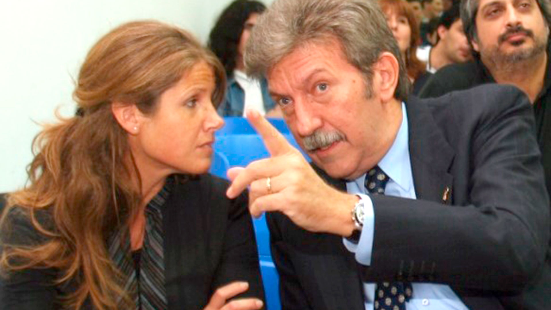 Cynthia Hotton y Rubén Proietti
