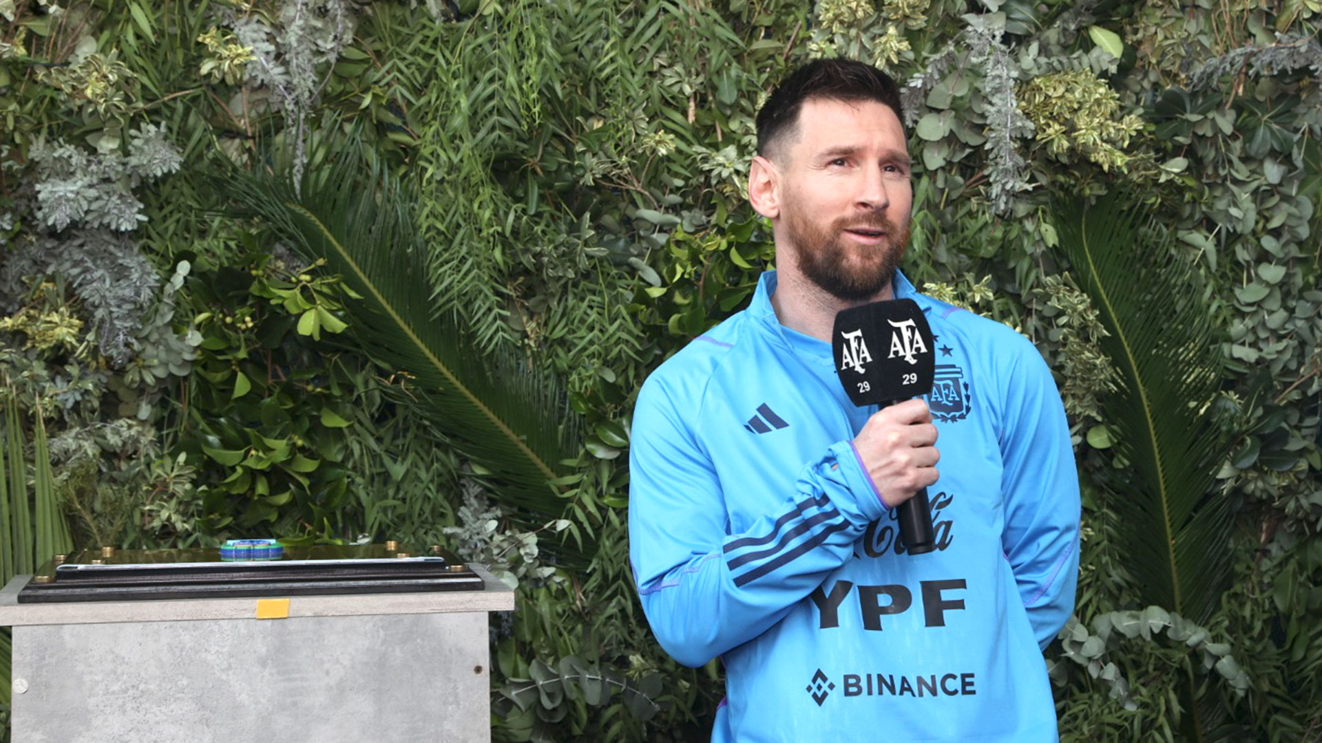 Lionel Messi agradeció el homenaje que le realizó la AFA
