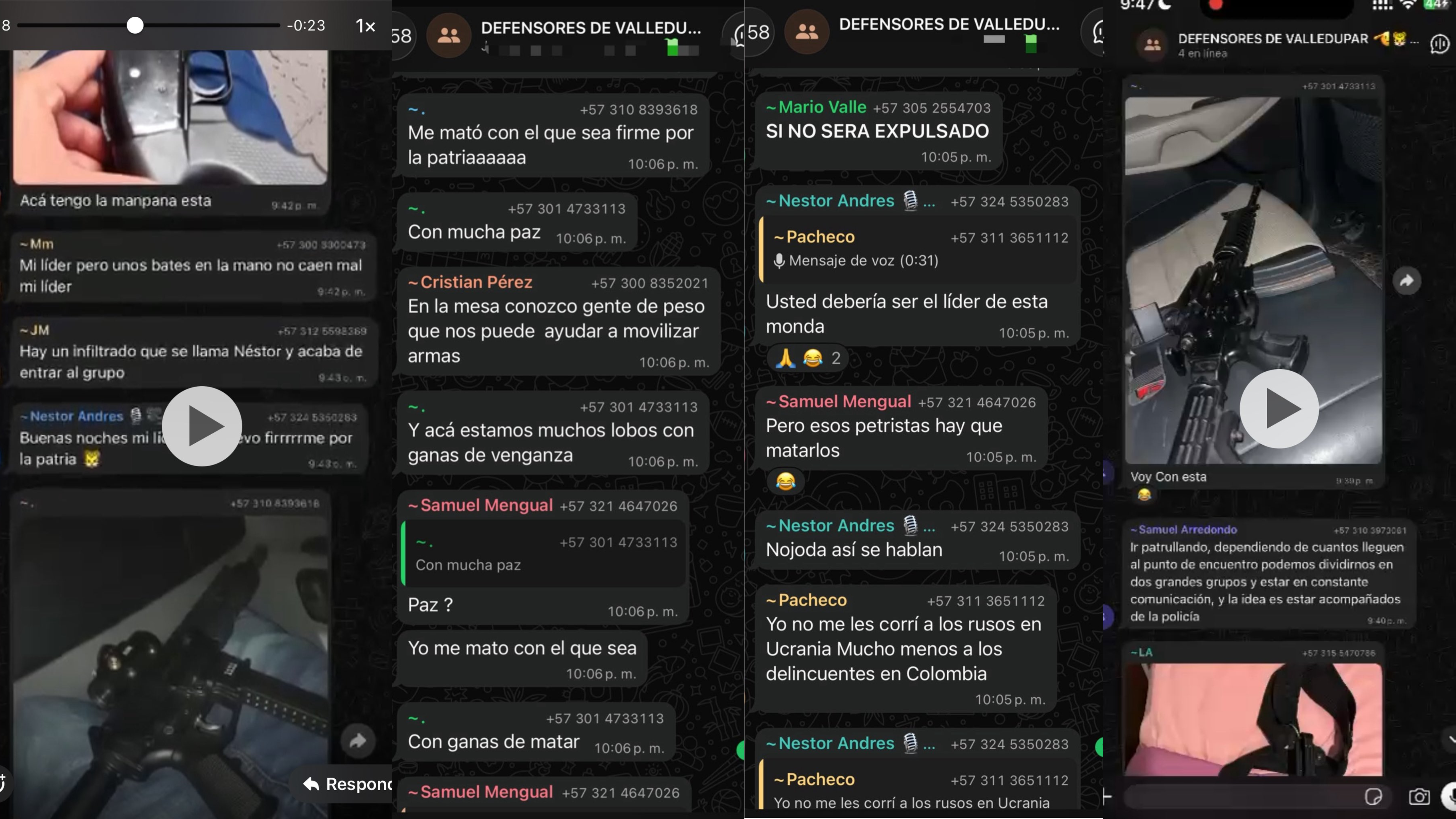 Revelan chats con contenido violento: presuntas amenazas y planes de patrullaje durante las elecciones en grupos de Telegram - Infobae