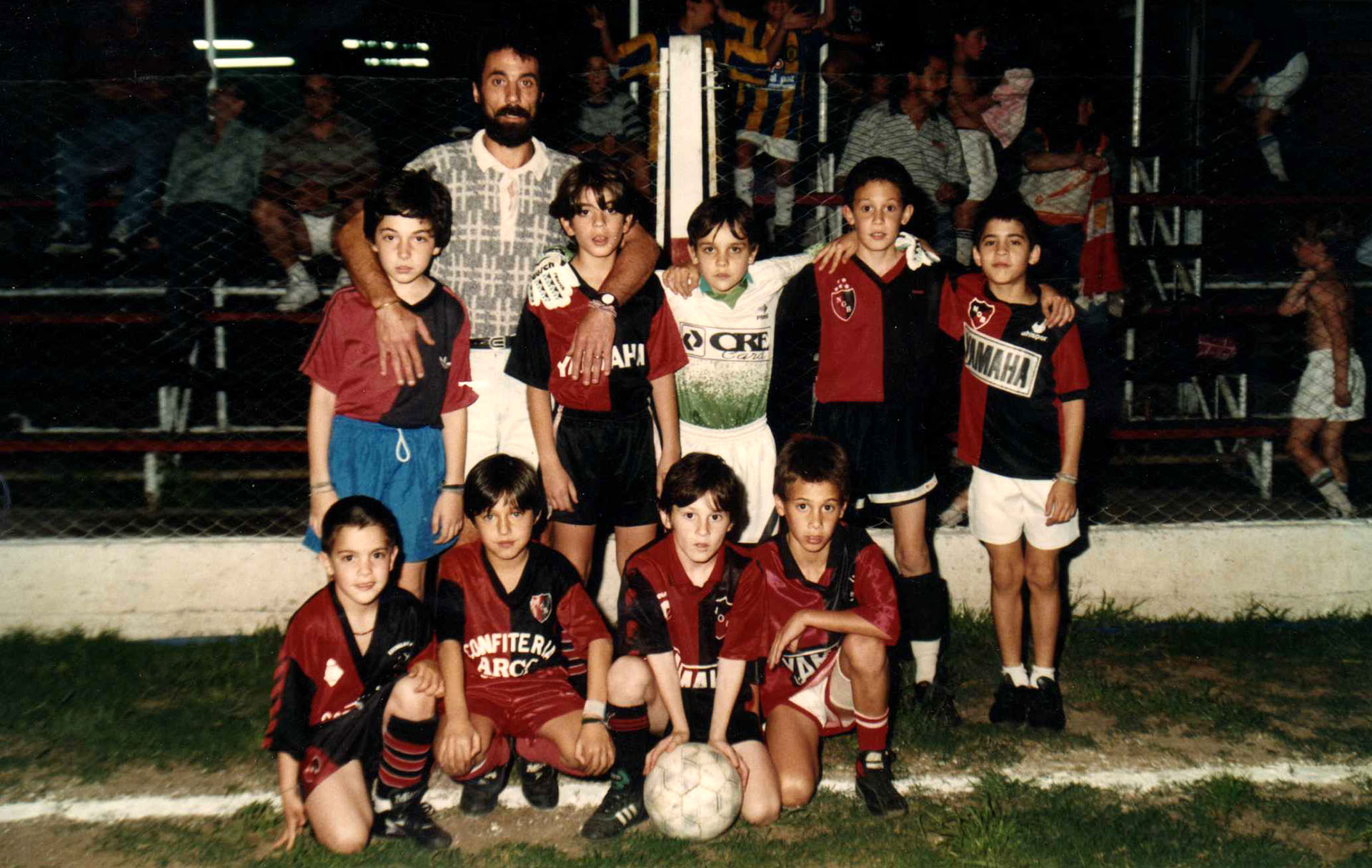 Messi en las inferiores de Newell's, donde dio sus primeros pasos como futbolista