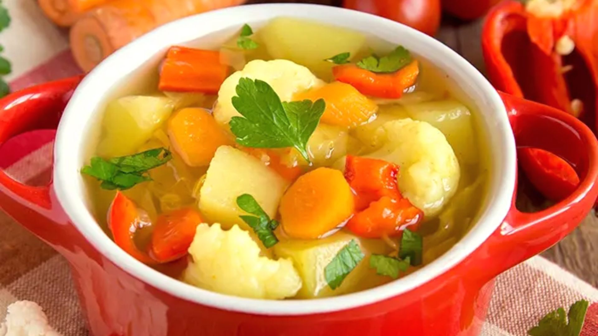 Peruvian vegetable soup recipe.