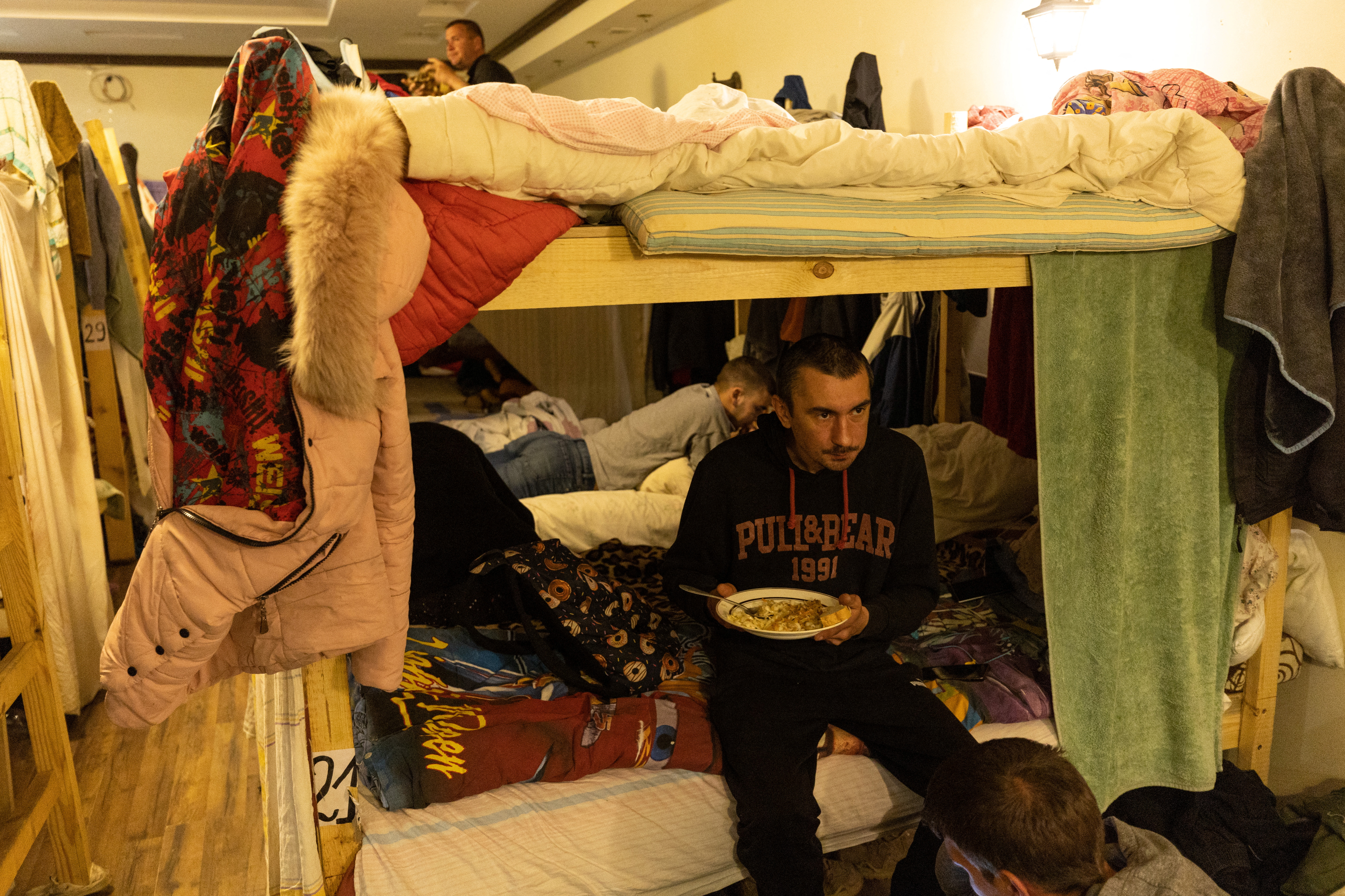 Un hombre ucraniano, desplazado internamente desde el Donbás (REUTERS/Jorge Silva)