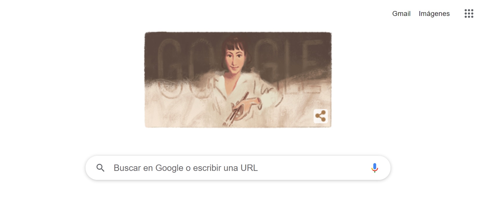 El doodle de Google de hoy recuerda el nacimiento de la artista Zinaída Serebriakova