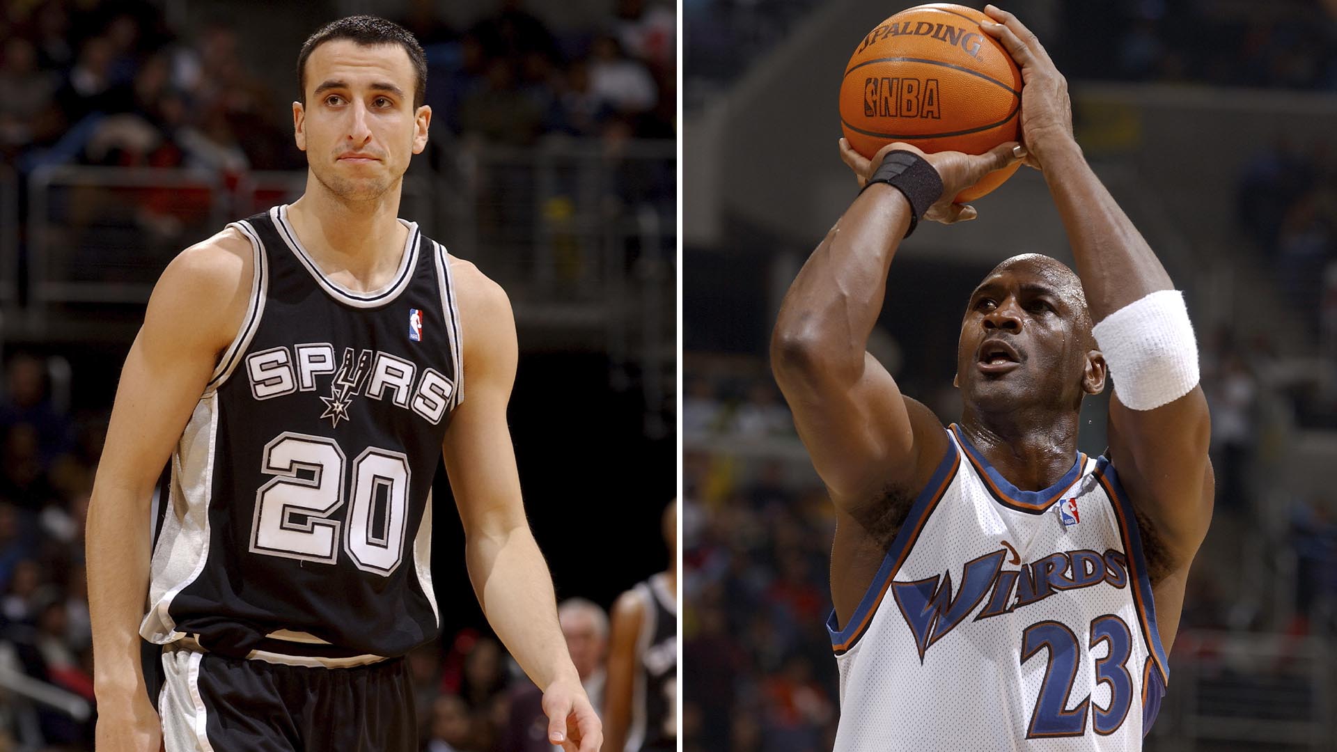 The only game jordan and ginobili shared in the nba was in december 2002.