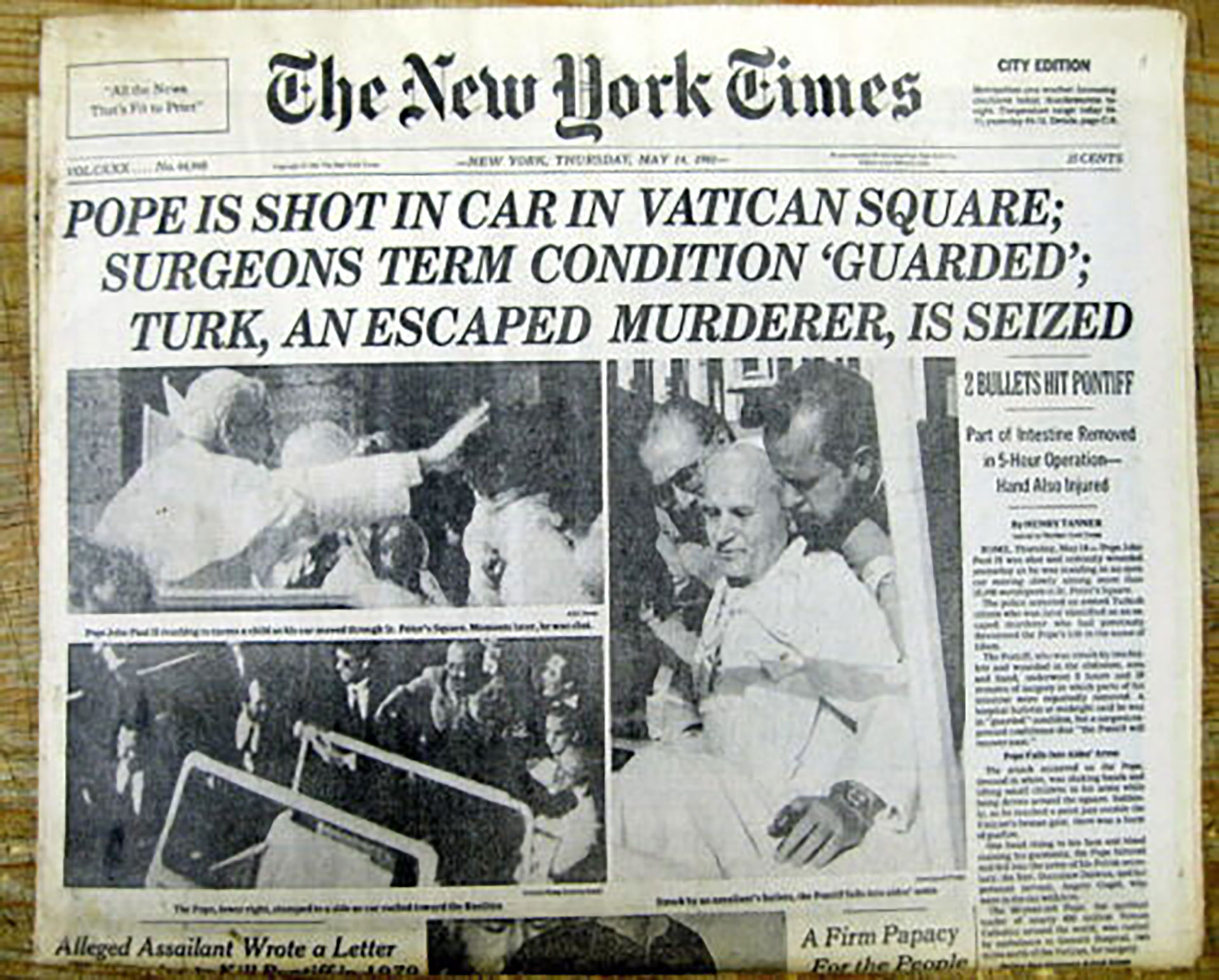 La noticia provocó gran conmoción mundial y llegó a la tapa de los diarios. La incertidumbre por la salud del Papa duró varios días