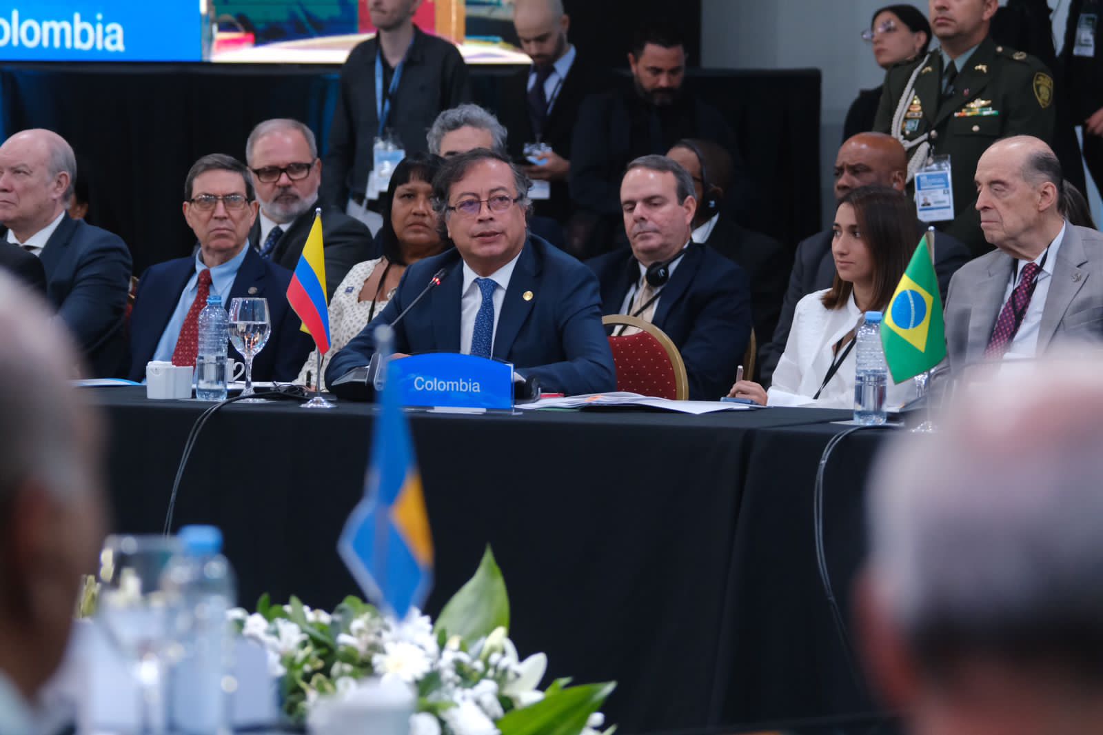 Gustavo Petro en su intervención en la cumbre CELAC de Argentina, abogó por la paz y el medio ambiente. Presidencia de la República.