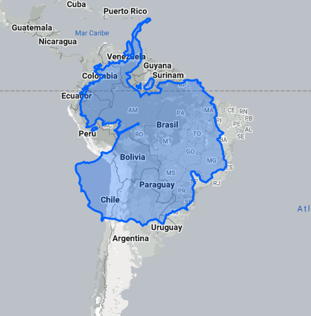 La extensión de la Antártida es de 13,66 millones km², mientras que la de Sudamérica es de 17,84. The True Size Of ...