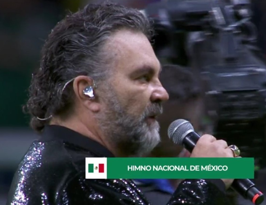 Así lució Mijares durante el partido de México vs EUU (Foto: TUDN)
