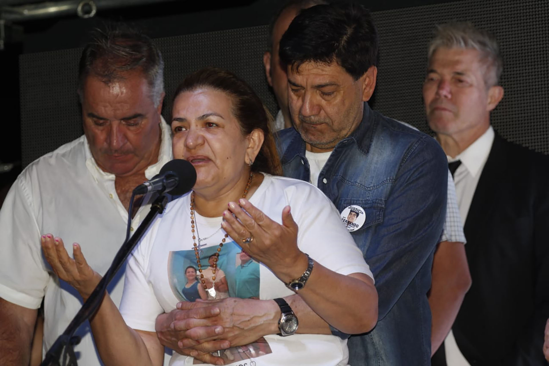 Graciela y Silvino Báez Sosa encabezaron el acto en Dolores 