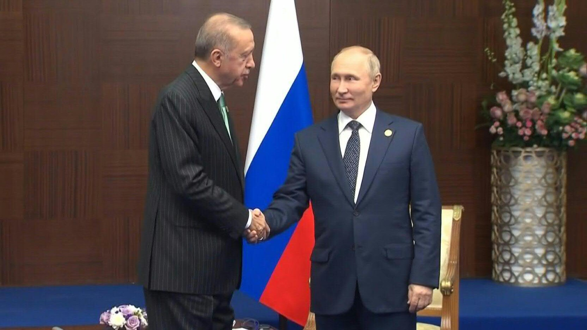 Recep Tayyip Erdogan and Vladimir Putin (AFP)