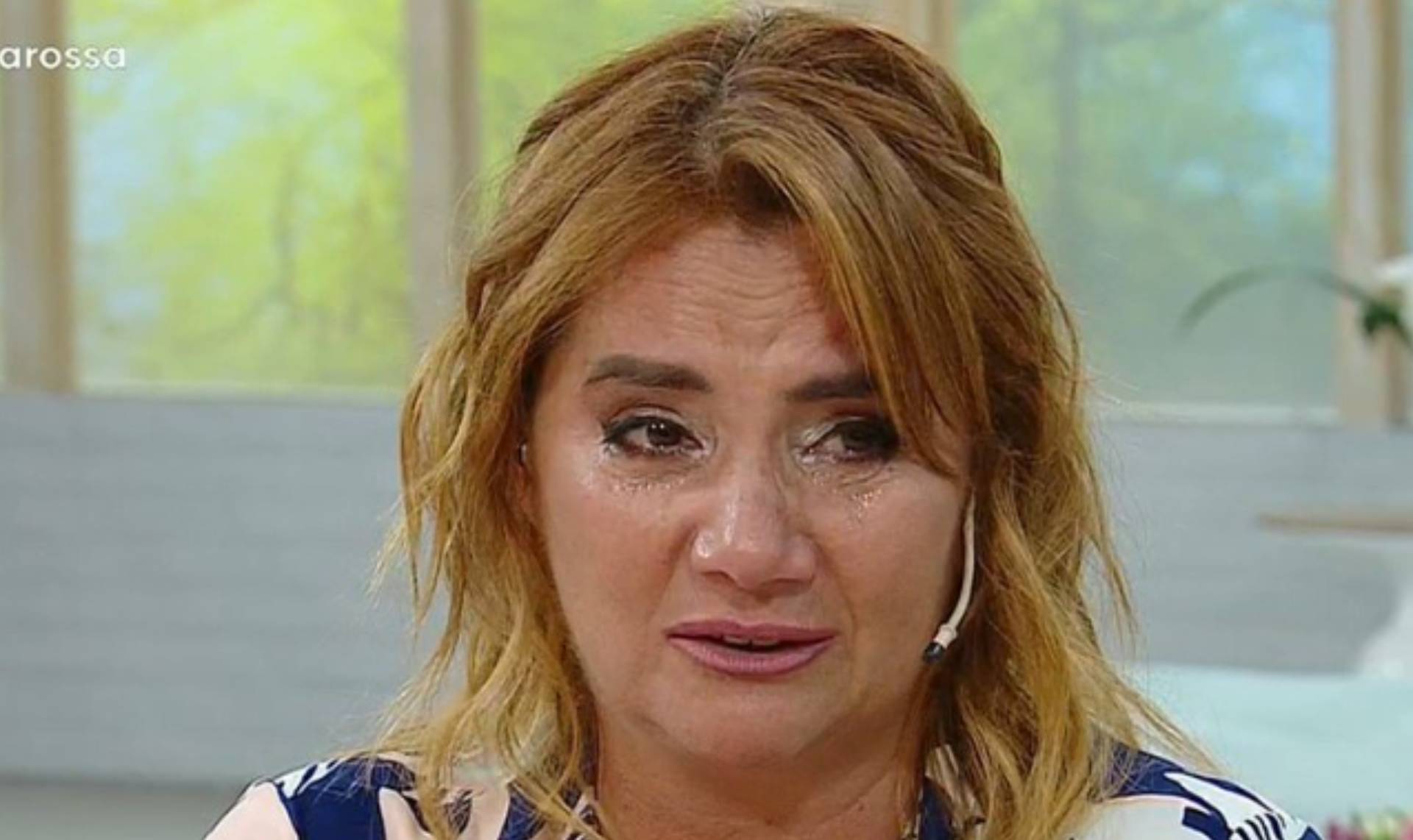 Nancy Pazos llorando (captura de televisión) 